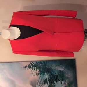 BCBGMaxAzria Red Tailored Blazer Suit Jacket S